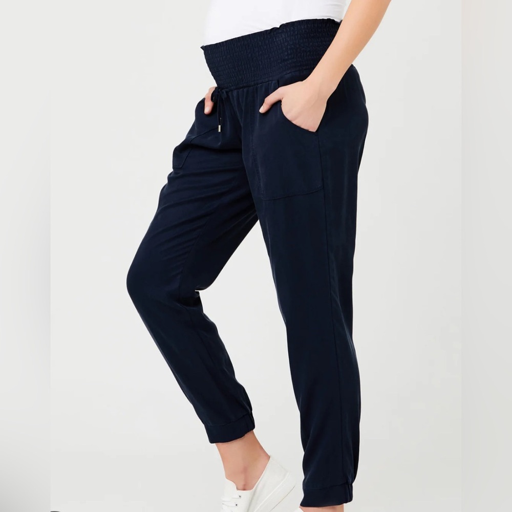 Ripe Maternity Tencel Off Duty pants, black, size M